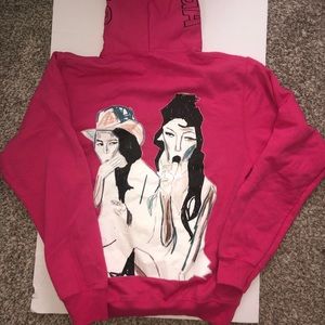 Pink panga hoodie